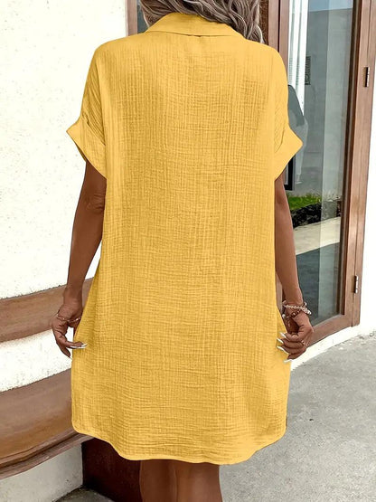 Timeless V-neck blouse everyday dress for women | Sharon -21