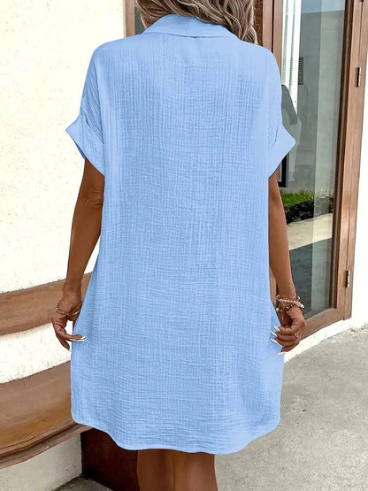 Timeless V-neck blouse everyday dress for women | Sharon -24