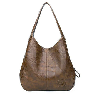 Vintage leather shoulder bag for women | Carmen -4