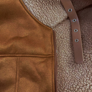 Vintage warm lapel multi-pocket winter coat for men | Lambswool -5