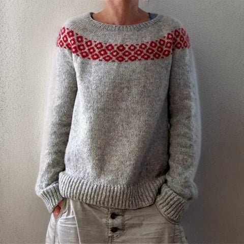Elegant oversized knit jumper for women | Augustine -1