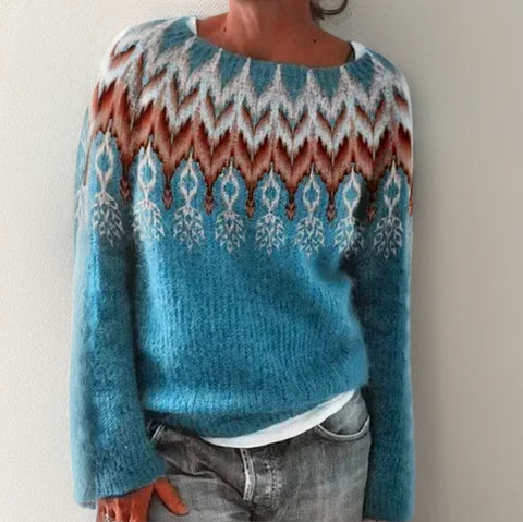 Soft ocean-inspired everyday jumper for women | Medea -1