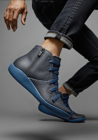 Galvire | Men's Zip Up Ankle Boots with Cushioned Footbed