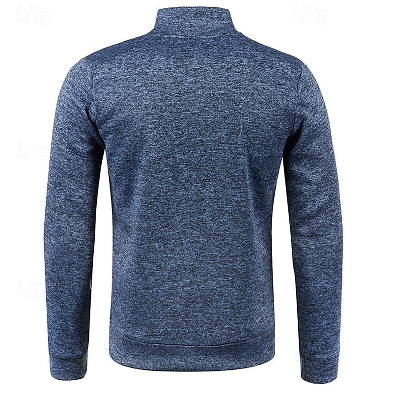 Callandro | Men's Quarter Zip Textured Pullover