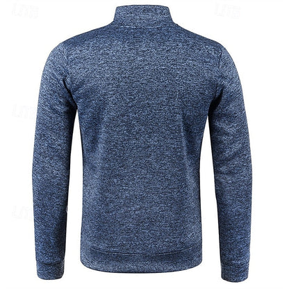Callandro | Men's Quarter Zip Textured Pullover