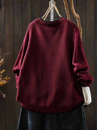 Olyven | Women's Chunky Knit Button Front Cardigan