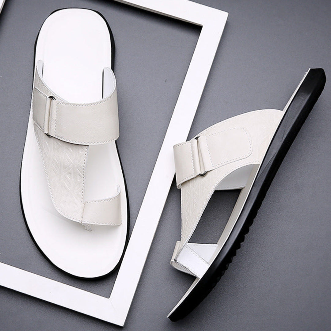 Classic leather everyday sandals for women | Ashmere -11