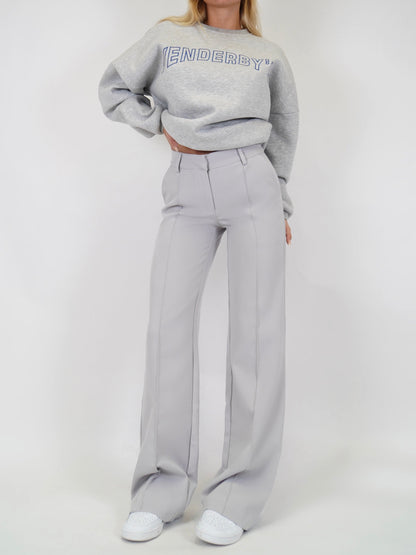 Audrey | Women's High Waist Wide Leg Pants with Front Seams
