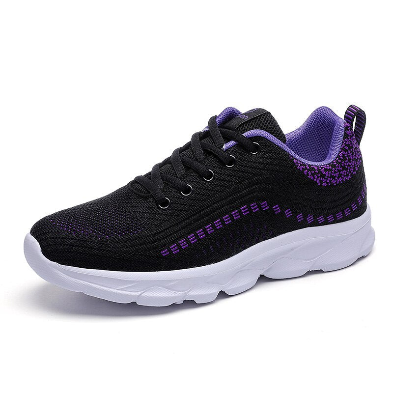 Maren | Women's Textured Lace Up Sneakers with Thick Sole