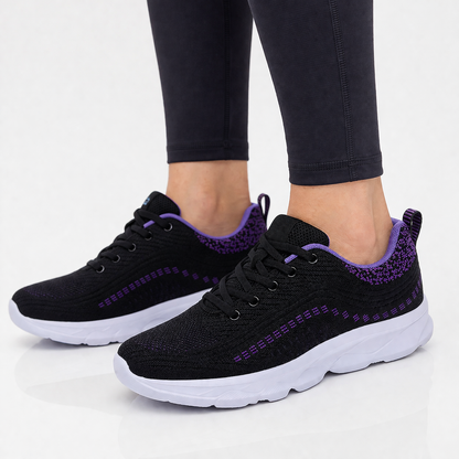Maren | Women's Textured Lace Up Sneakers with Thick Sole