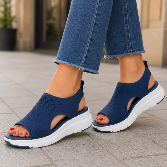 Solvane | Women's Openwork Open Toe Shoes with Cutouts