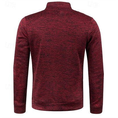 Callandro | Men's Quarter Zip Textured Pullover
