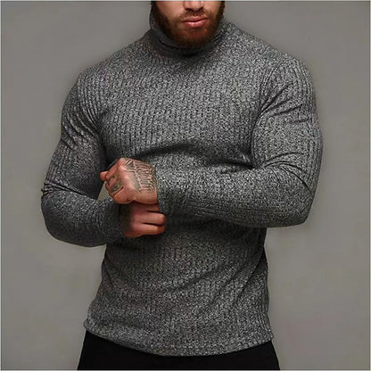 Corwynne | Men's Ribbed Turtleneck Top