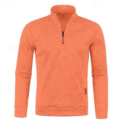 Callandro | Men's Quarter Zip Textured Pullover